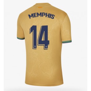 Barcelona Memphis Depay #14 Bortatröja 2022-23 Kortärmad